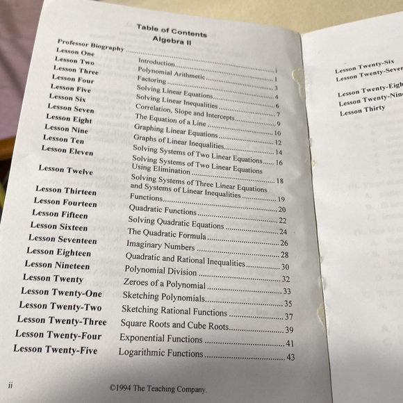 Algebra 2 Video course - Picture 7 of 8